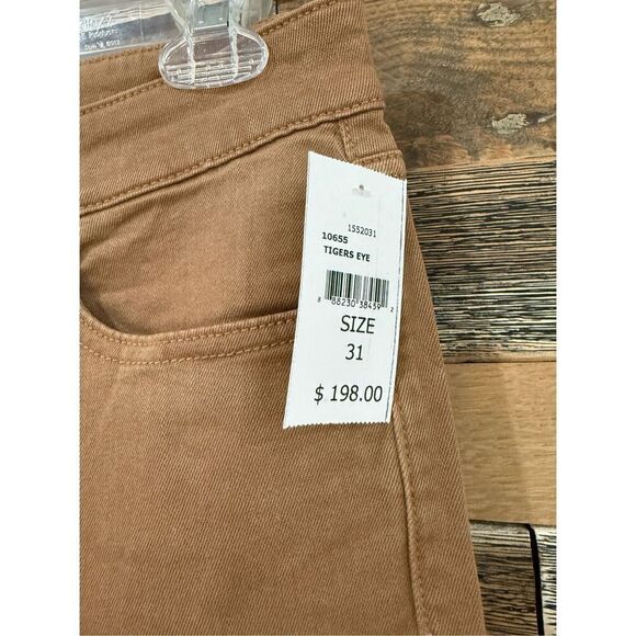 DL1961 NWT AVERY DL ULTIMATE PANT Mens Tigers Eye Brown Modern Straight sz 31x34 - Picture 3 of 7